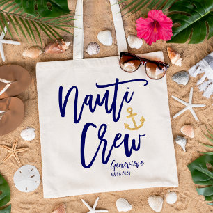 Tote Bag Équipage Nauti   Demoiselle d'honneur nautique