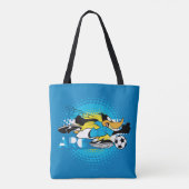 Tote Bag Équipe Argentine de football Graphique de DAFFY DU (Dos)