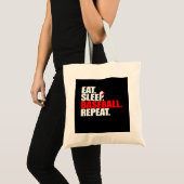 Tote Bag Équipe cycliste Eat Sleep Baseball (Devant (produit))