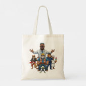 Tote Bag Équipe d'Animaux Cool Enfants Saint-Valentin Échan (Dos)
