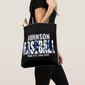 Tote Bag Équipe de baseball AJOUTER NOM Champion Joueur de (De près)