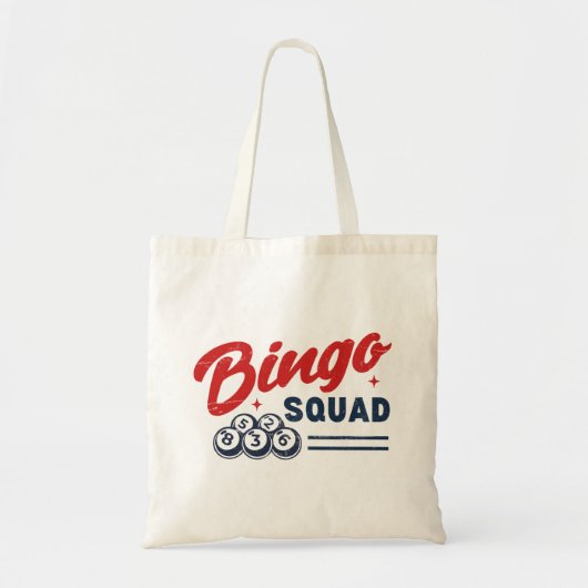Tote Bag Équipe de Bingo (Devant)