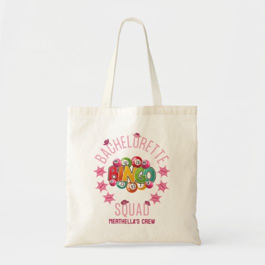 Tote Bag ÉQUIPE DE BINGO DE LA FUTURE MARIÉE Custom Western (Devant)