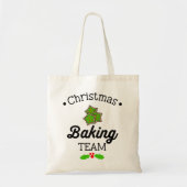 Tote Bag équipe de biscuits de noël échange de gingembre (Devant)