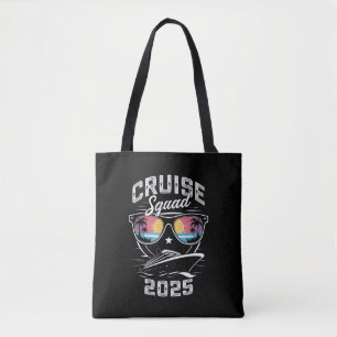 Tote Bag Équipe de croisière 2025 Été Vacances Tenue de fam