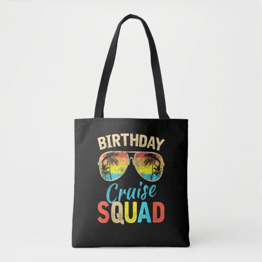 Tote Bag Équipe de croisière d'anniversaire (Devant)