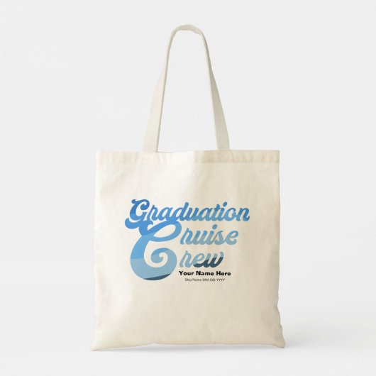 Tote Bag Équipe de croisière diplômée (Dos)