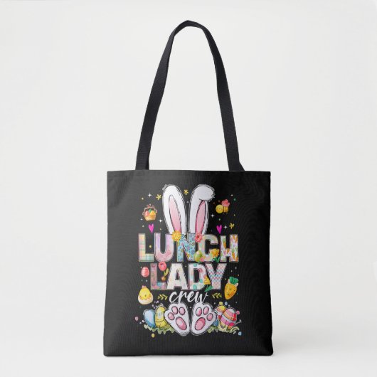 Tote Bag Équipe de dame du déjeuner Lapin Drôle (Devant)