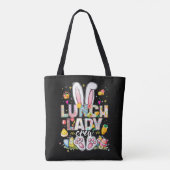 Tote Bag Équipe de dame du déjeuner Lapin Drôle (Dos)