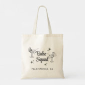 Tote Bag Équipe de Fille Célibataire Fête de Bachelorette (Dos)
