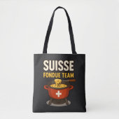 Tote Bag équipe de fondue suisse (Devant)
