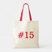 Tote Bag Équipe de football Maman Jersey Numéro (Dos)