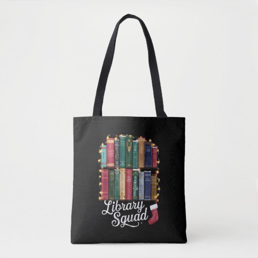 Tote Bag Équipe de la bibliothèque Amateurs de livres de No (Devant)