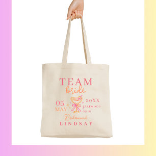 Tote Bag ÉQUIPE DE LA MARIE ! Cocktail Enterrement de Vie d