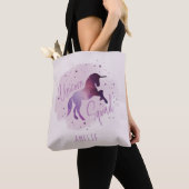 Tote Bag Équipe de licorne de Galaxy (De près)