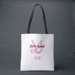 Tote Bag Équipe de mariée ajoutez le nom monogramme demoise<br><div class="desc">beau design</div>