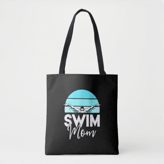 Tote Bag Équipe de natation maman Mor école natation Rencon (Devant)