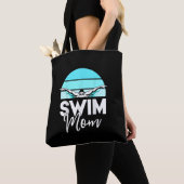 Tote Bag Équipe de natation maman Mor école natation Rencon (De près)