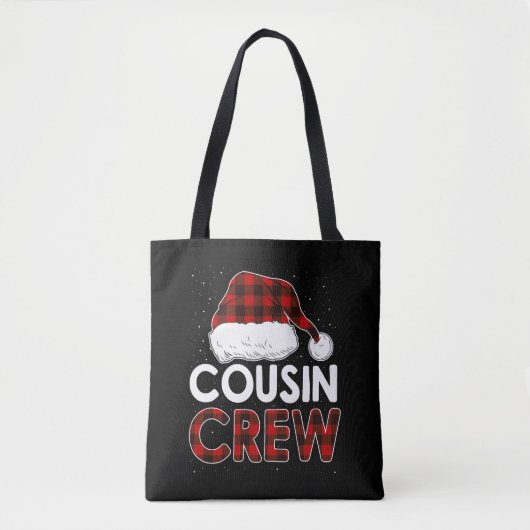 Tote Bag Équipe de Noël 2021 Cousin (Devant)