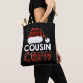 Tote Bag Équipe de Noël 2021 Cousin (De près)