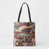 Tote Bag Équipe de Rodéo de l'Ouest (Devant)