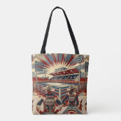 Tote Bag Équipe de Rodéo de l'Ouest (Dos)