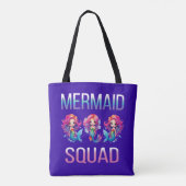 Tote Bag Équipe de sirènes (Dos)