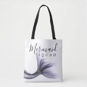 Tote Bag Équipe de sirènes | Lavande Purple Chic Bacheloret (Devant)