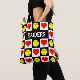 Tote Bag Équipe de softball sur mesure de Fastpitch Softba