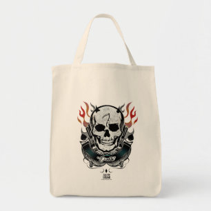 Tote Bag Équipe de suicide   Diablo Skull & Flames Tattoo A