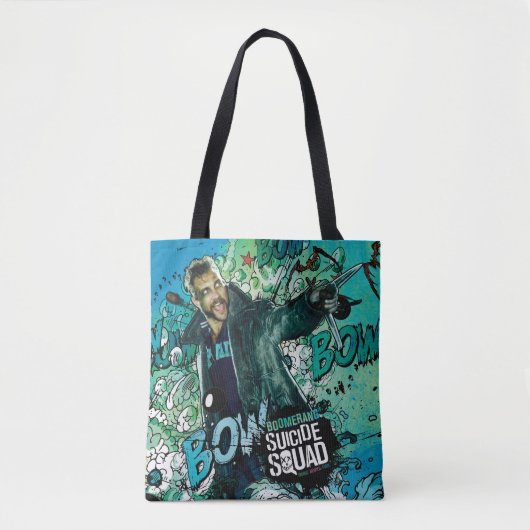 Tote Bag Équipe de suicide | Graffiti de caractères Boomera (Devant)