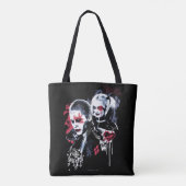 Tote Bag Équipe de suicide | Graffiti peint Joker & Harley (Dos)