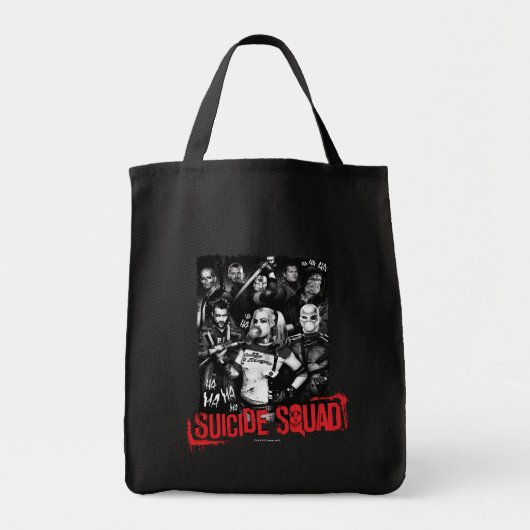 Tote Bag Équipe de suicide | Grunge Group Photo (Devant)