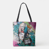 Tote Bag Équipe de suicide | Harley Quinn Caractère Graffit (Dos)