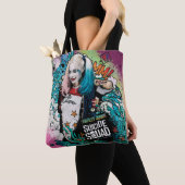 Tote Bag Équipe de suicide | Harley Quinn Caractère Graffit (De près)
