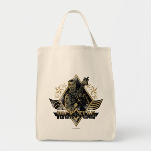 Tote Bag Équipe de suicide | Insigne Drapeau Rick (Devant)