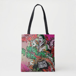Tote Bag Équipe de suicide   Joker Caractère Graffiti