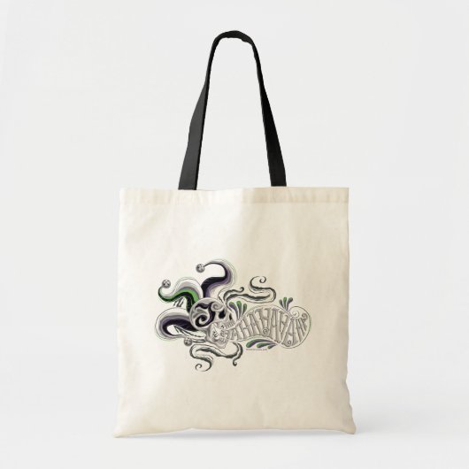 Tote Bag Équipe de suicide | Joker Skull - Haha (Devant)