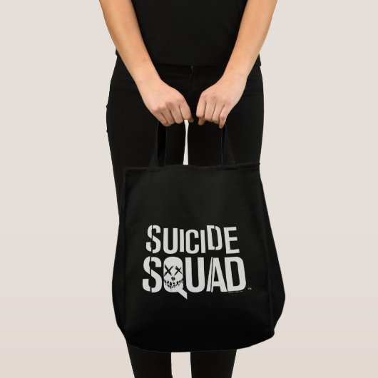 Tote Bag Équipe de suicide | Logo blanc (Devant (produit))
