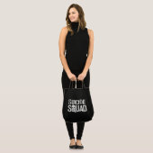 Tote Bag Équipe de suicide | Logo blanc (Devant (modèle))