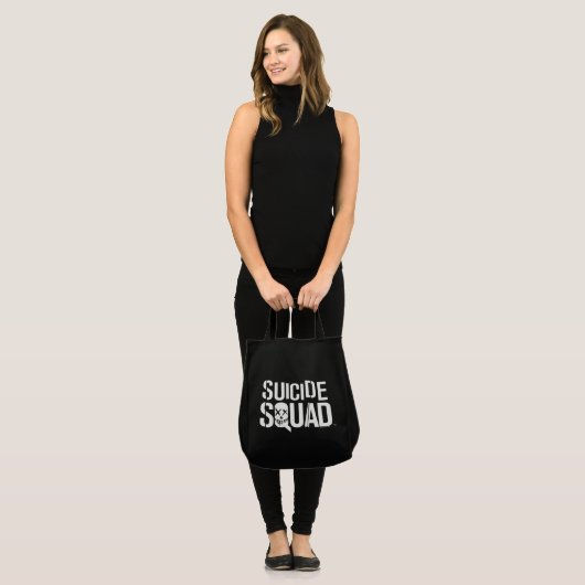 Tote Bag Équipe de suicide | Logo blanc (Devant (modèle))