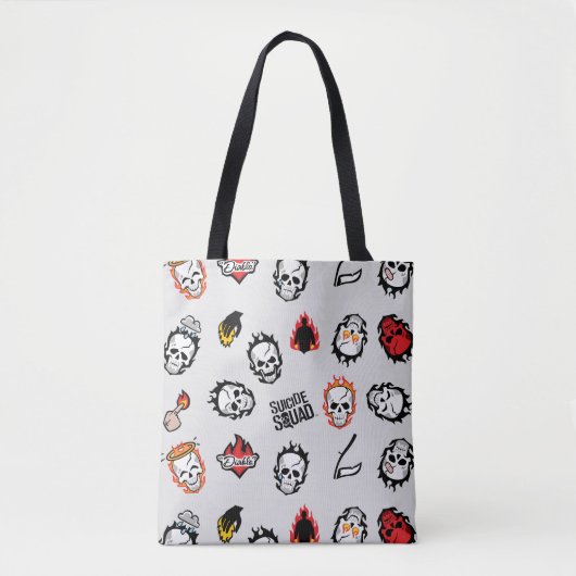 Tote Bag Équipe de suicide | Motif Diablo Emoji (Devant)