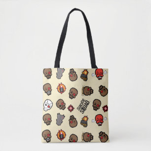 Tote Bag Équipe de suicide Motif Emoji