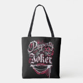 Tote Bag Équipe de suicide | Propriété de Joker (Dos)