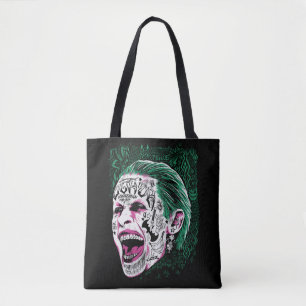 Tote Bag Équipe de suicide   Rire Joker Head Sketch