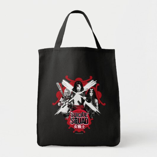 Tote Bag Équipe de suicide | Squad Girls "Female Warrior" (Devant)