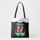 Tote Bag Équipe de talons elfes Noël vacances (Devant)