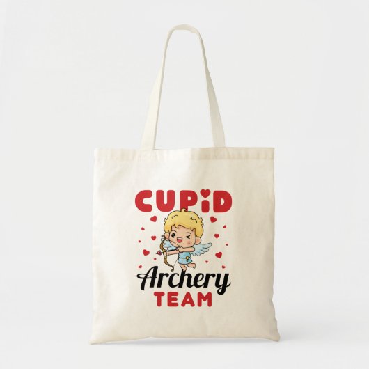 Tote Bag Équipe de tir à l'arc mignonne Saint Valentin (Devant)