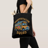 Tote Bag Équipe de transport des conducteurs d'autobus scol (De près)