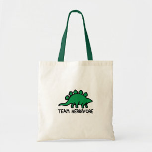 Tote Bag Équipe de Vegan Herbivore Cute and Funny Dinosaur